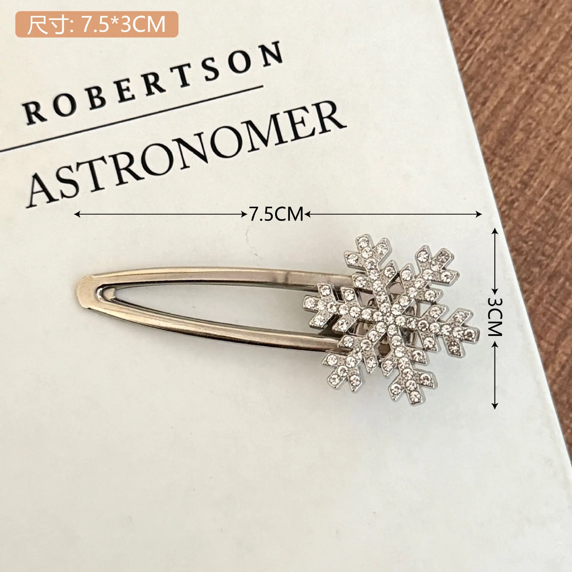 Sweet Cool Style Hairpin with Crystal Flower Design - Image 5