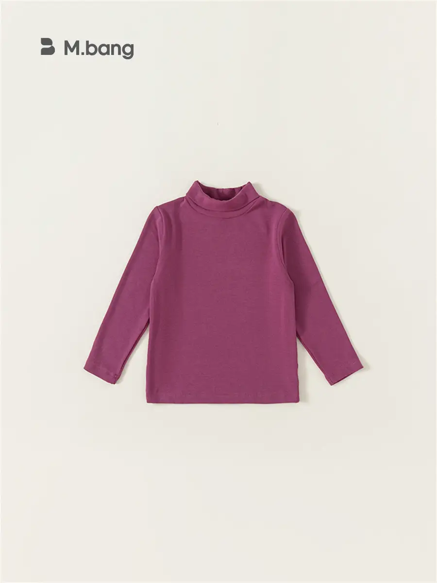 Long Sleeve T-Shirt Girls Spring Fall Pure Color