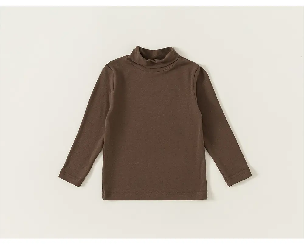 Long Sleeve T-Shirt Girls Spring Fall Pure Color — feature 10