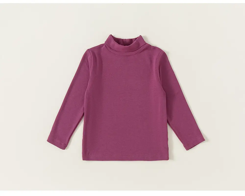 Long Sleeve T-Shirt Girls Spring Fall Pure Color — feature 13