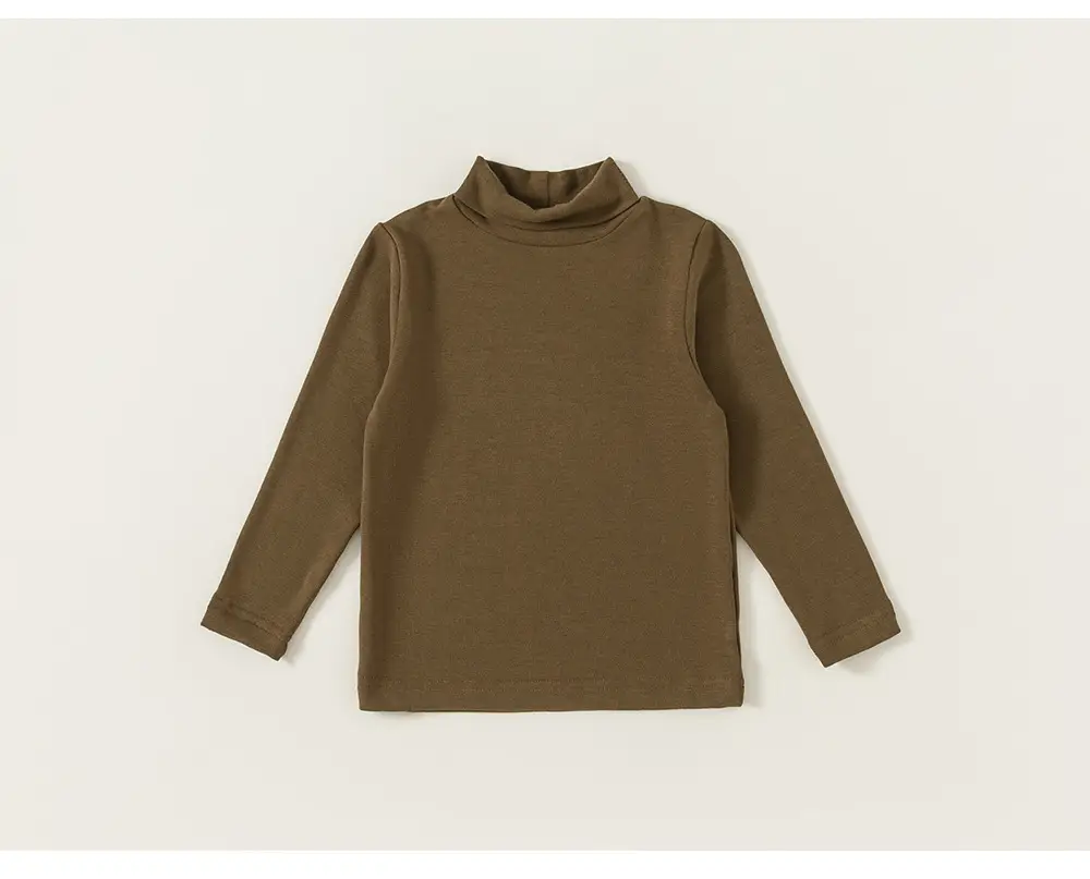 Long Sleeve T-Shirt Girls Spring Fall Pure Color — feature 14