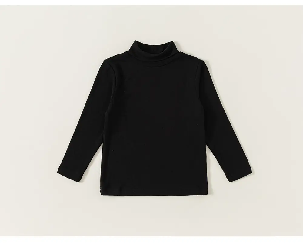 Long Sleeve T-Shirt Girls Spring Fall Pure Color — feature 15