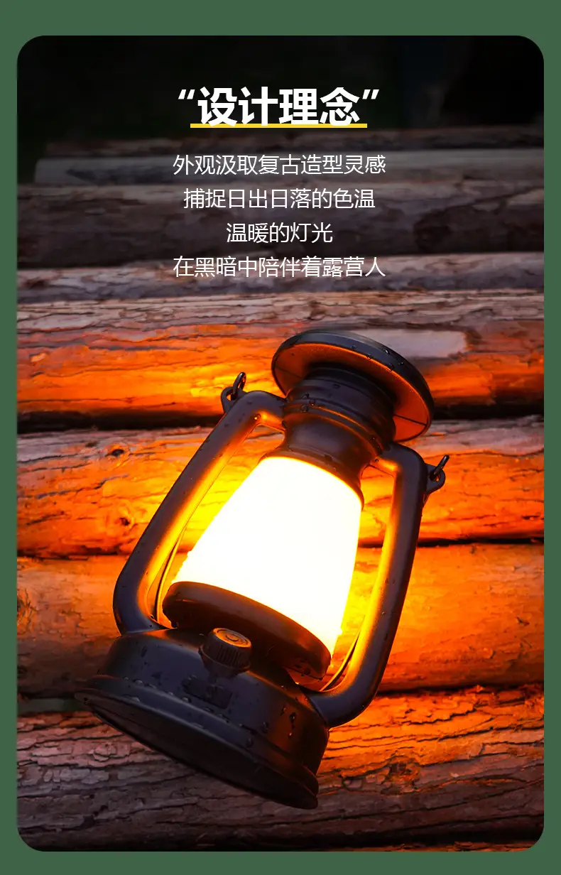 Solar Camping Light 90mm Black LED Emergency Flashlight — feature 4