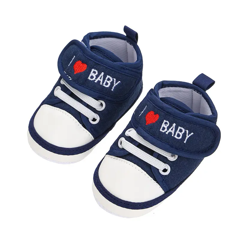 Spring and Autumn casual baby shoes knitted canvas shoes non-slip soft bottom toddler shoes baby shoes 0-18 months breathable wear-resistant - Image 5