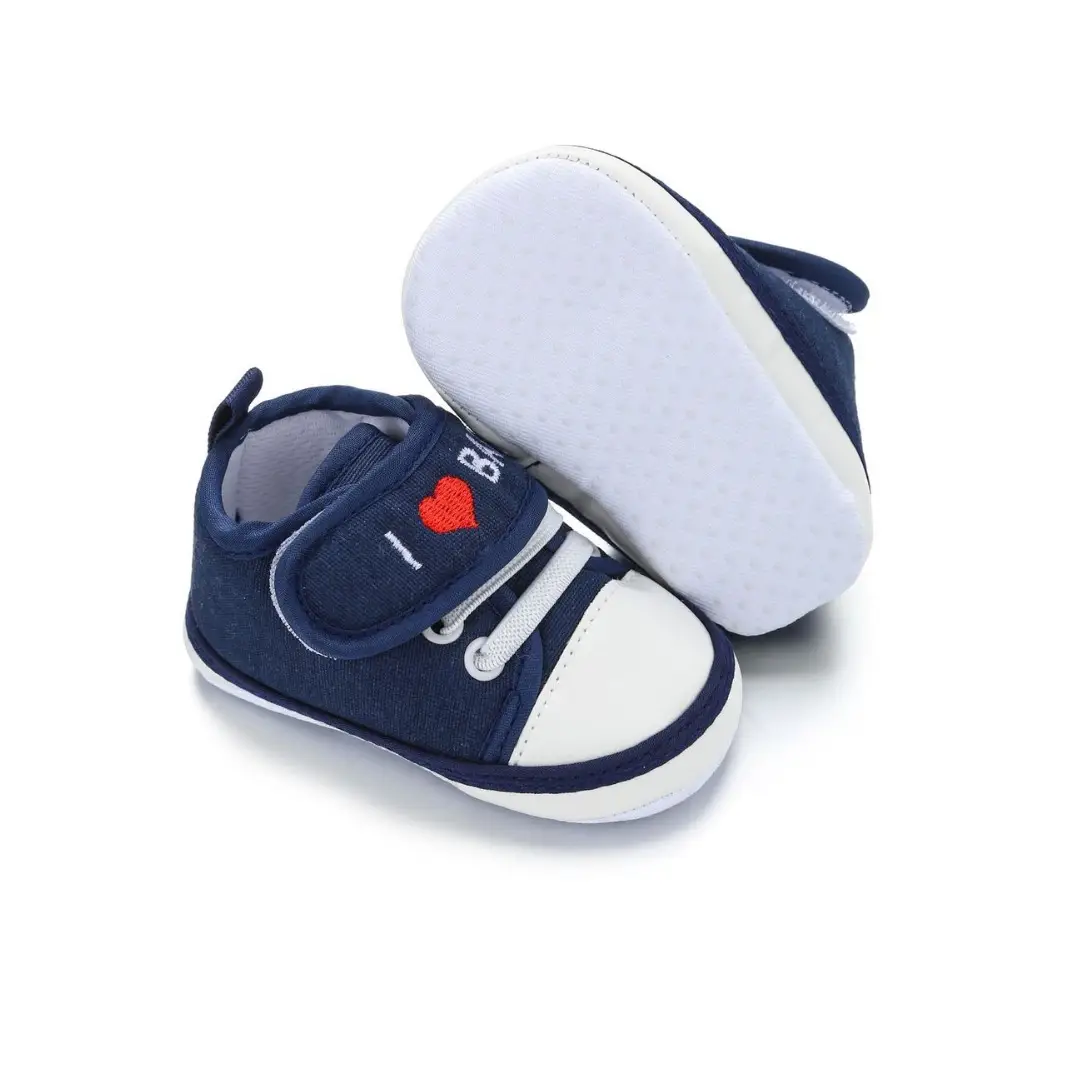 Spring and Autumn casual baby shoes knitted canvas shoes non-slip soft bottom toddler shoes baby shoes 0-18 months breathable wear-resistant - Image 6