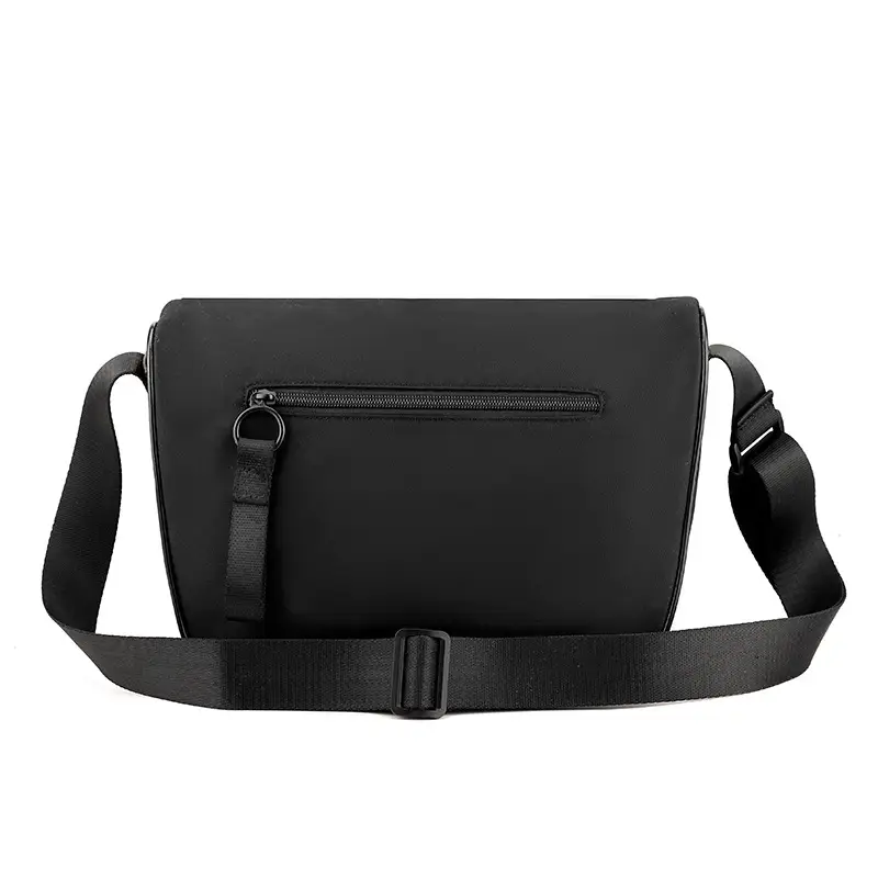 Black Messenger Bag for Men Women Commute Sports Functional - Image 4