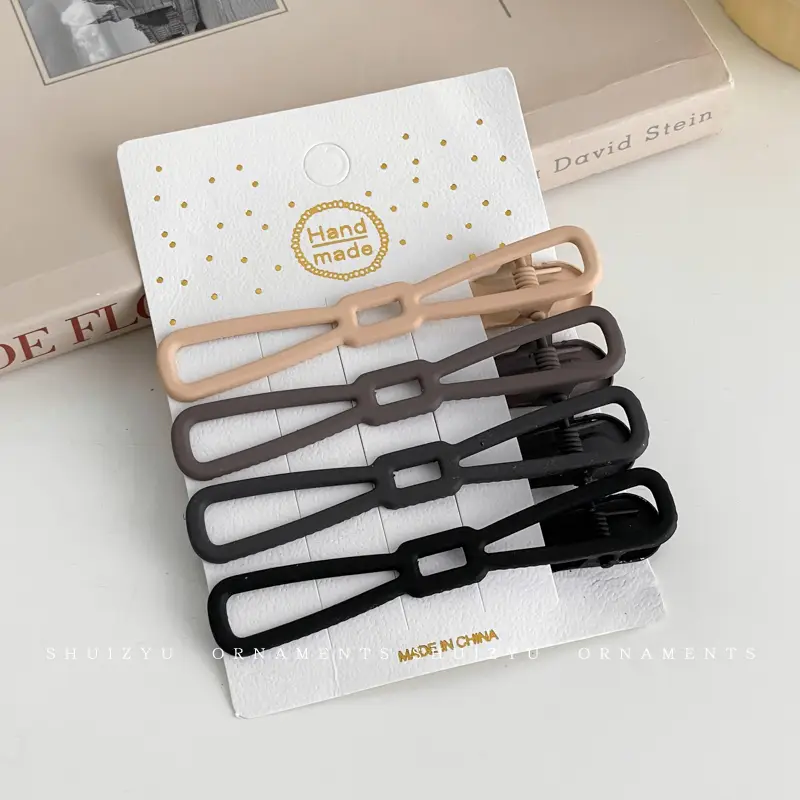 Large Duckbill Hair Clips for Women Black Brown Grey - Image 6