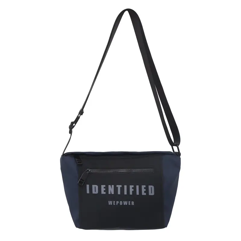 Men Women Black Messenger Bag with Hoodie