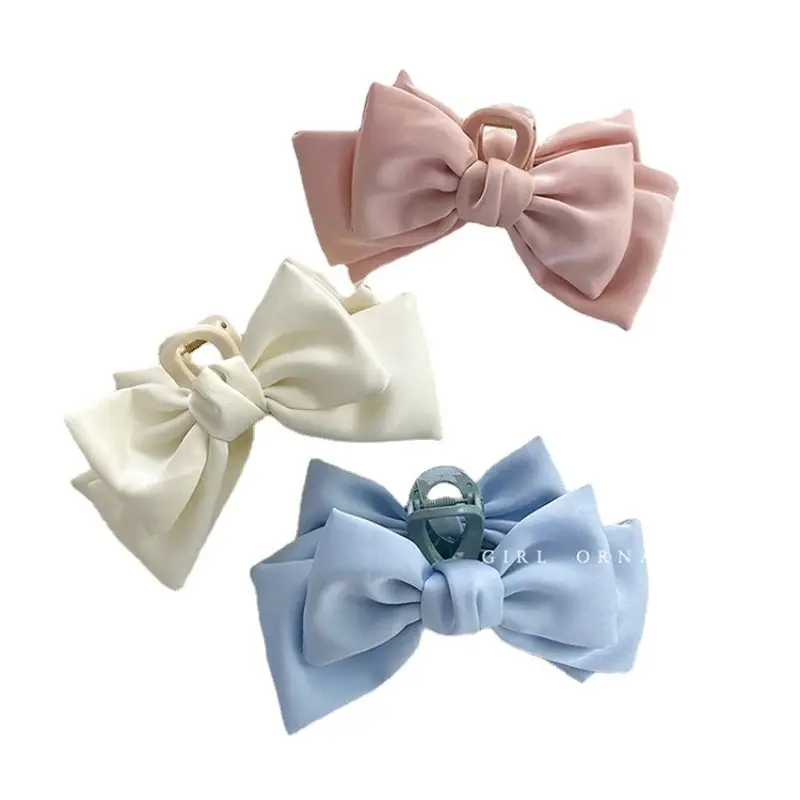 Oversized Black Bow Clip for Women Hairpin - Image 9