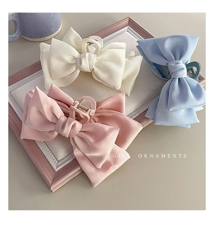 Oversized Black Bow Clip for Women Hairpin — feature 12