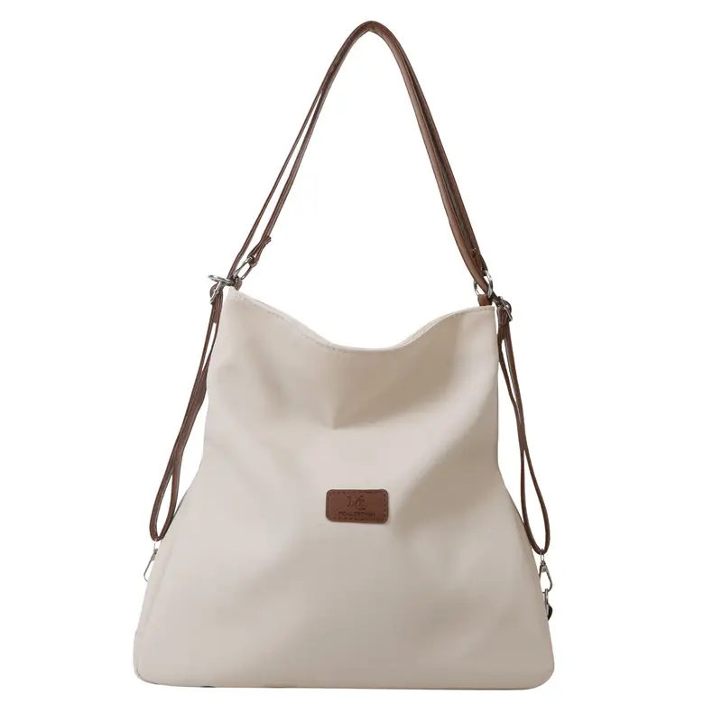 Black Canvas Shoulder Tote Bag for Women 2023 - Image 7