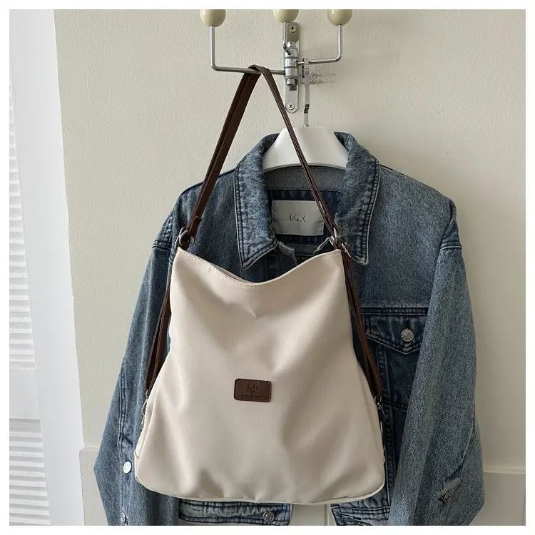Black Canvas Shoulder Tote Bag for Women 2023 — feature 16
