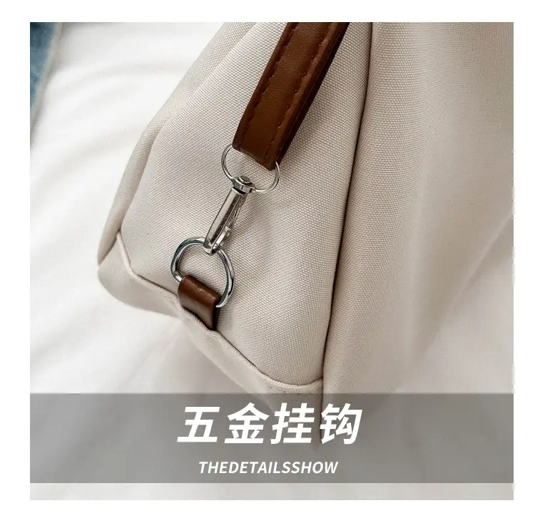 Black Canvas Shoulder Tote Bag for Women 2023 — feature 6