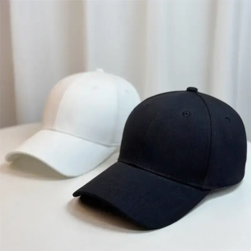 Women's White Baseball Cap Large Head Circumference - Image 7