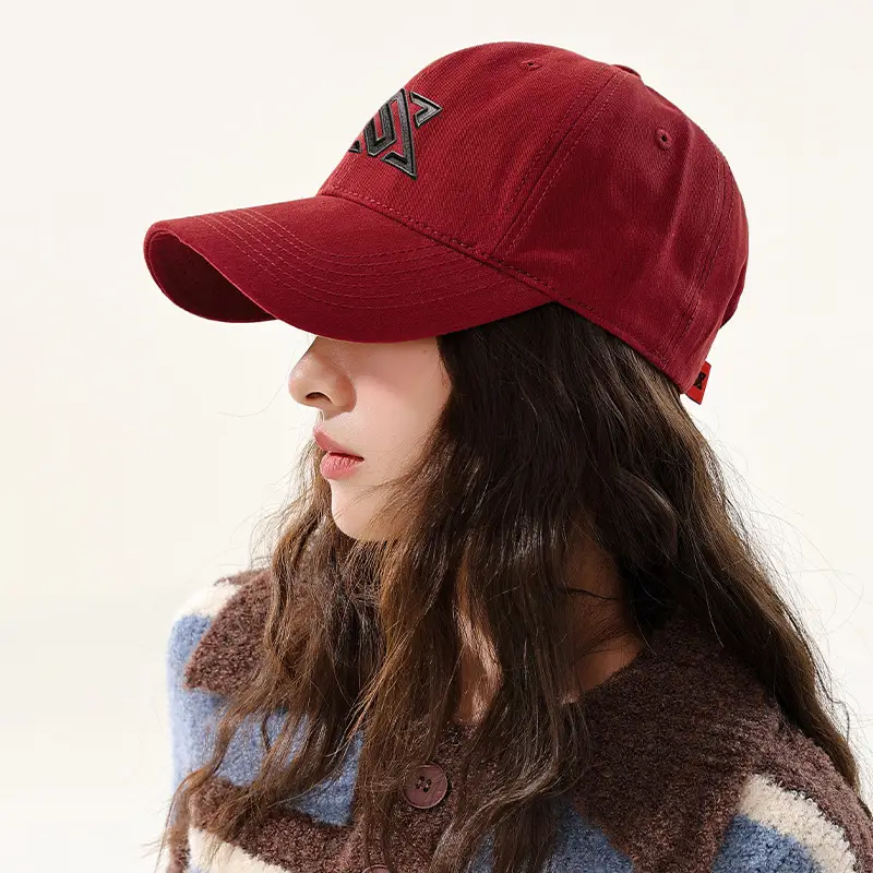 Women Cotton Baseball Cap with Face Shield Design