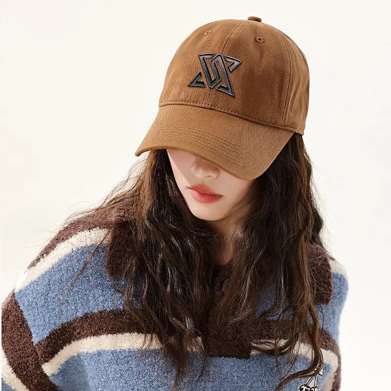 Women Cotton Baseball Cap with Face Shield Design