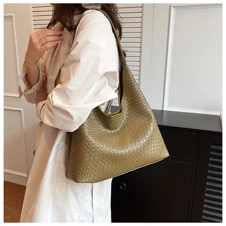 Black Embossed Leather Shoulder Bag for Women — feature 17