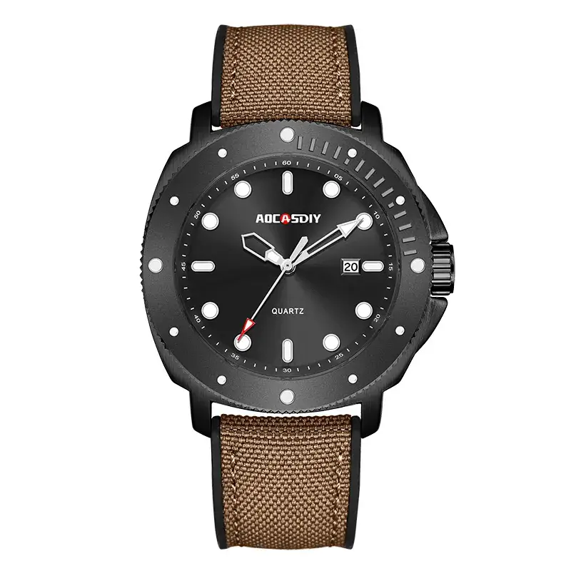 Men's Green Aqua Dial Waterproof Quartz Watch