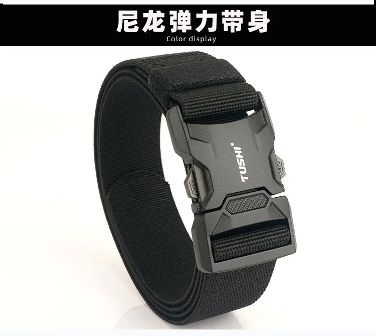 Tactical Black Aluminum Belt for Men — feature 16