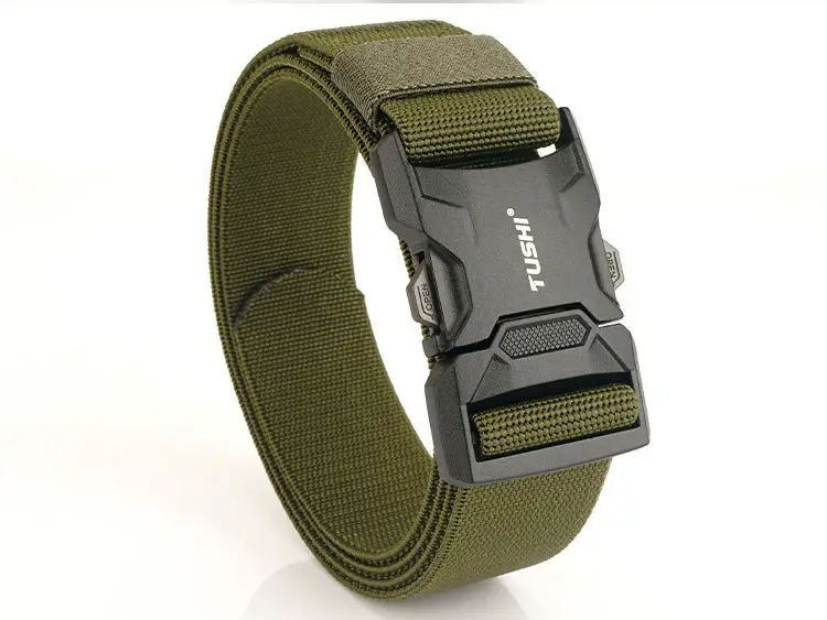 Tactical Black Aluminum Belt for Men — feature 20