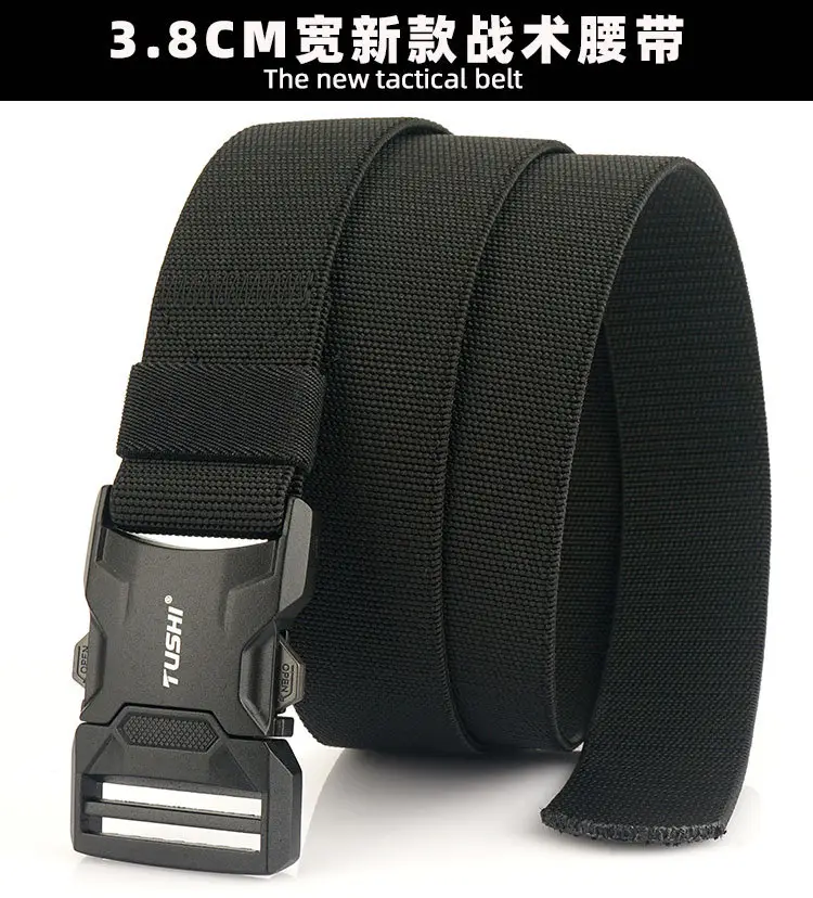 Tactical Black Aluminum Belt for Men — feature 5