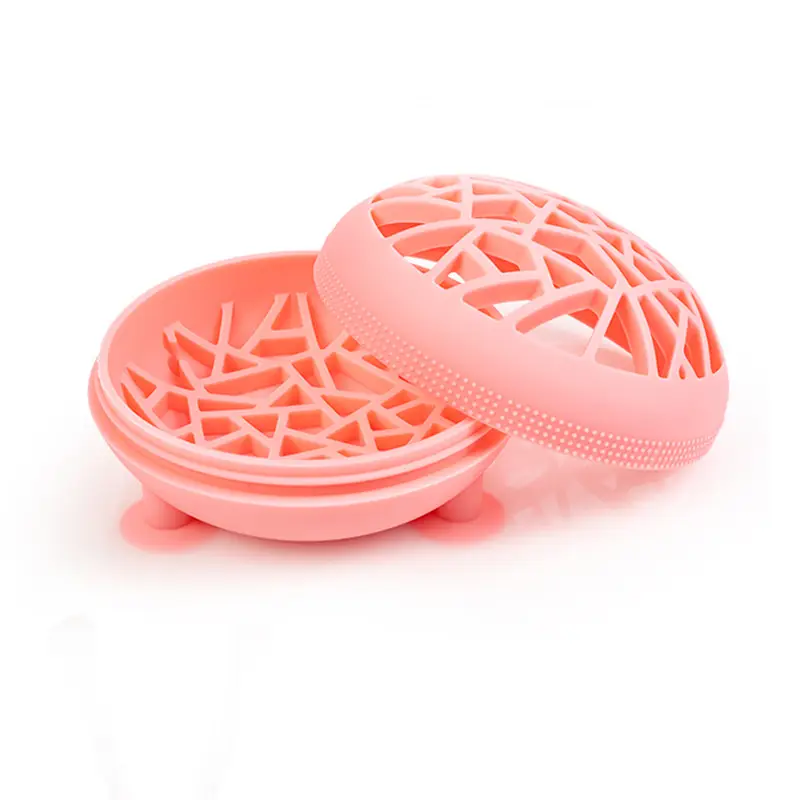 Silicone Makeup Brush Storage Box with Suction Cup Holder