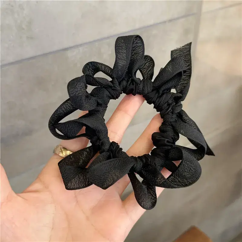 Black Lace Hair Band Double Layer Fluffy Hair Accessory - Image 22