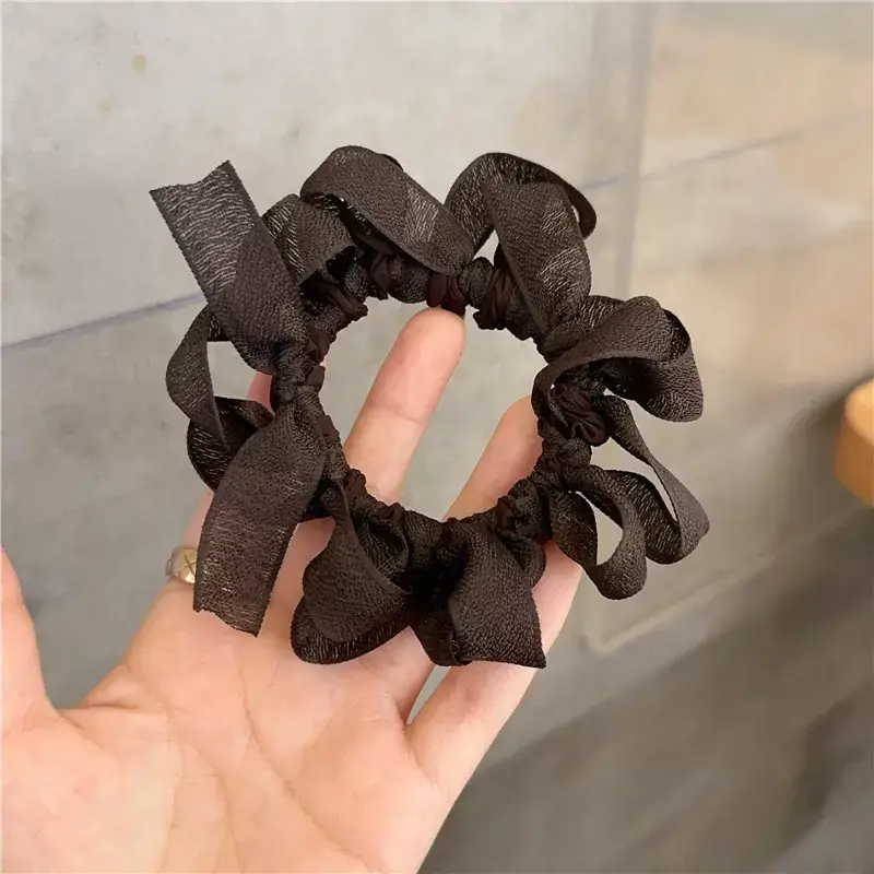 Black Lace Hair Band Double Layer Fluffy Hair Accessory - Image 23