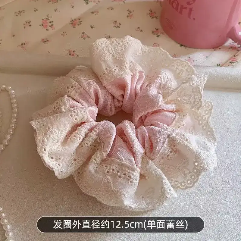 Black Lace Hair Band Double Layer Fluffy Hair Accessory - Image 9