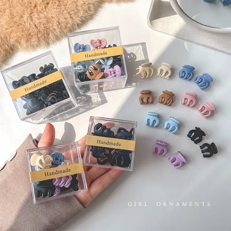Frosted Hair Clips for Women - 10 Pcs Set - Image 7