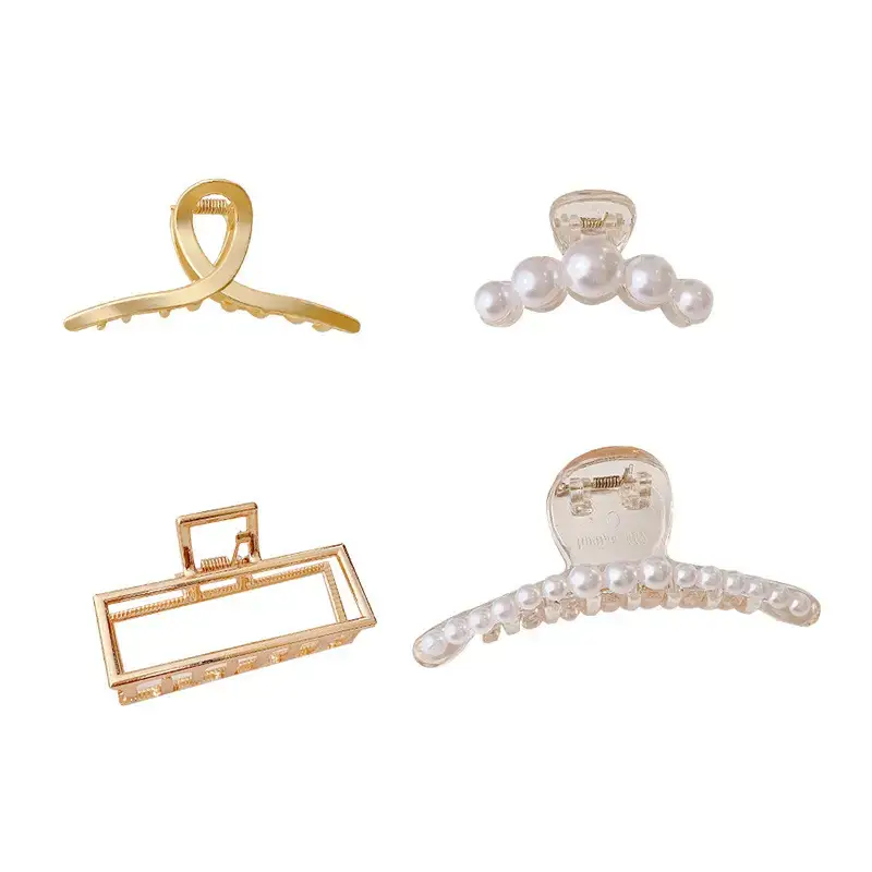 Korean Style Pearl Hair Clip for Updo and Back Head Shark - Image 97
