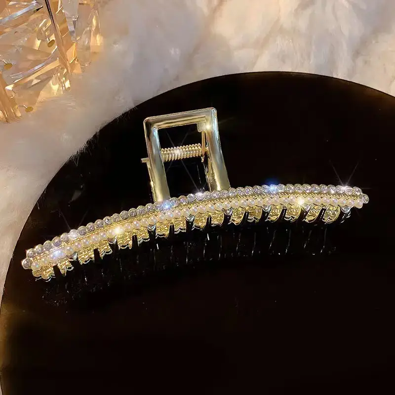 Korean Style Pearl Hair Clip for Updo and Back Head Shark - Image 13