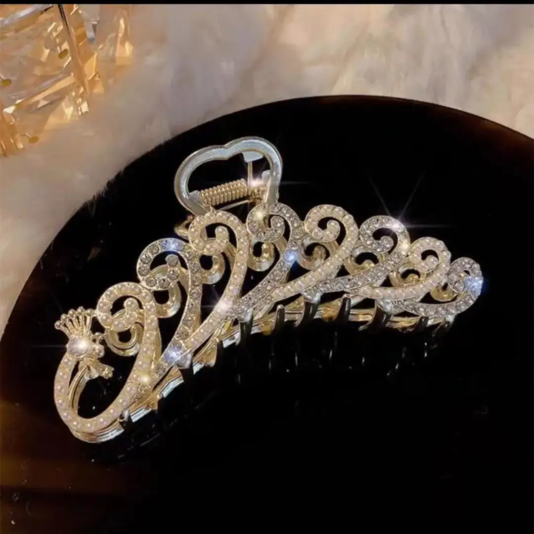 Korean Style Pearl Hair Clip for Updo and Back Head Shark - Image 19