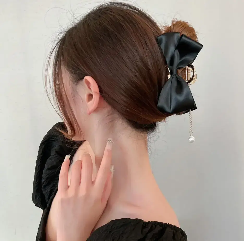 Korean Style Pearl Hair Clip for Updo and Back Head Shark - Image 26