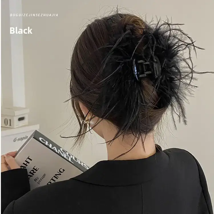 Korean Style Pearl Hair Clip for Updo and Back Head Shark - Image 89