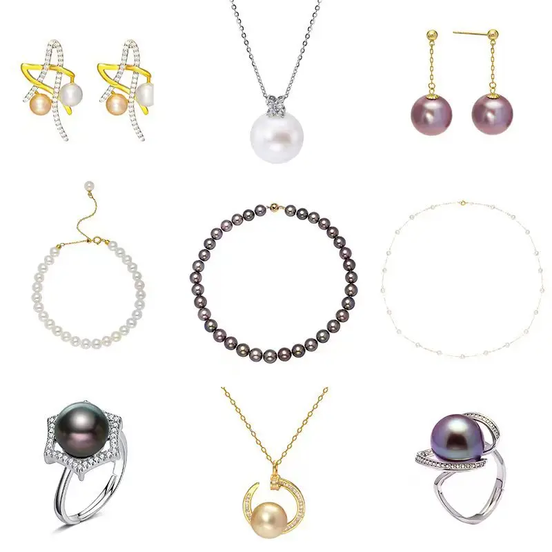 White Pearl Bracelet Set for Women - Image 4