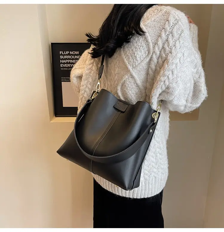 Women's Brown Large Capacity Shoulder Crossbody Bag — feature 19