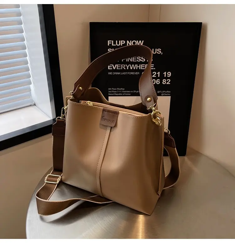 Women's Brown Large Capacity Shoulder Crossbody Bag — feature 27
