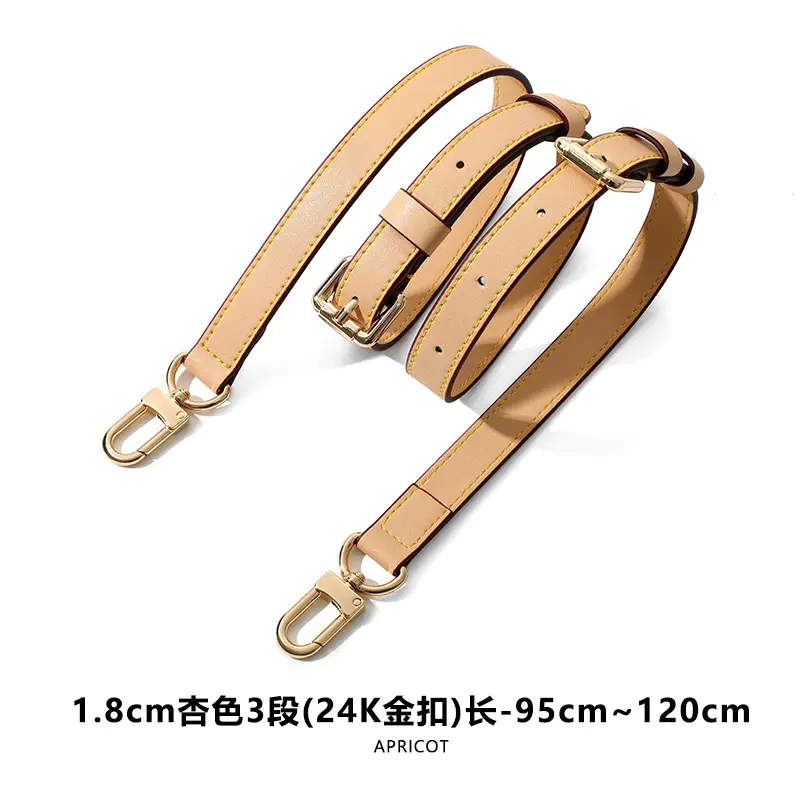 Apricot One-Shoulder Crossbody Bag with Replacement Strap - Image 15