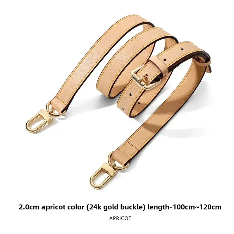 Apricot One-Shoulder Crossbody Bag with Replacement Strap - Image 9