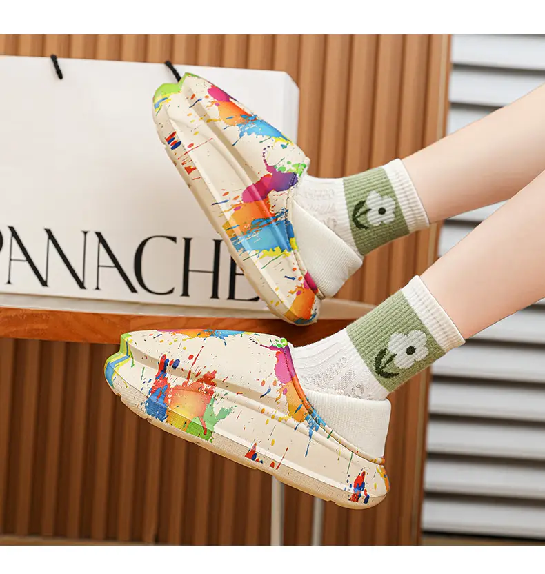 Winter Warm Cotton Slippers for Men, Multi Color Fleece Lined — feature 20