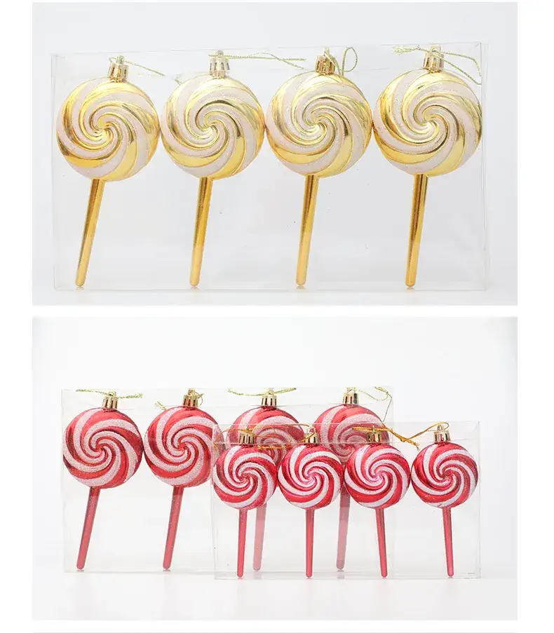 Spiral Red White Lollipop Pendant Christmas Decoration 15cm — feature 8