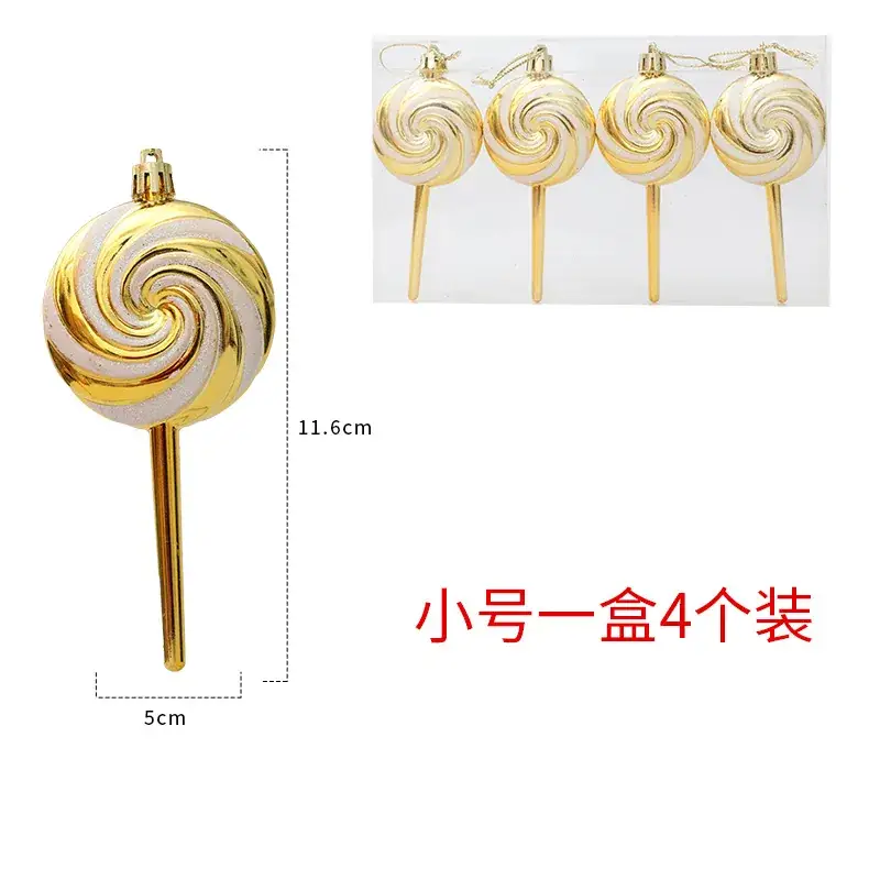 Spiral Red White Lollipop Pendant Christmas Decoration 15cm - Image 4