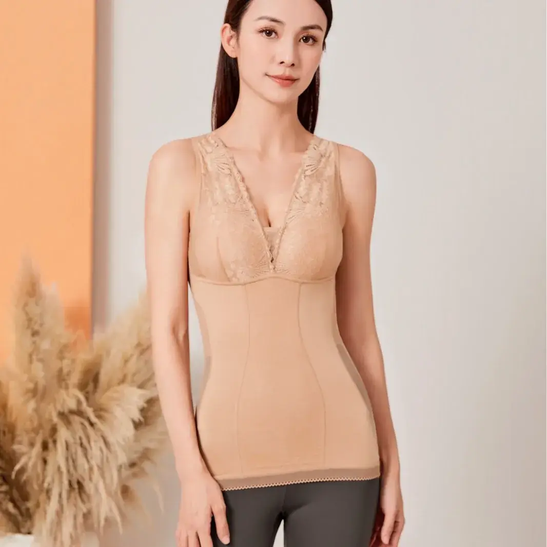 Fleece Warm Vest Corset No Steel Ring Push Up Belly Contraction