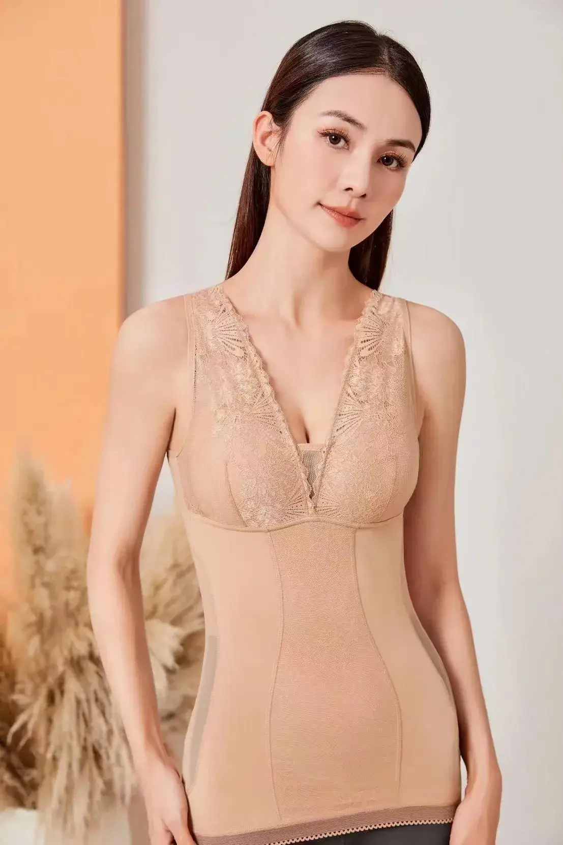 Fleece Warm Vest Corset No Steel Ring Push Up Belly Contraction — feature 2