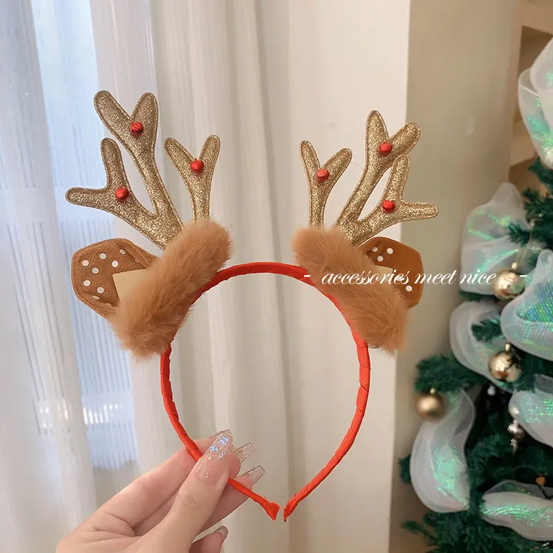 Christmas Bow Headbands for Women Red Green White - Image 16
