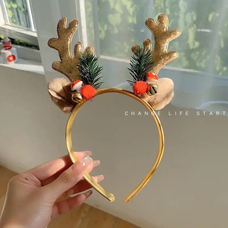 Christmas Bow Headbands for Women Red Green White - Image 18