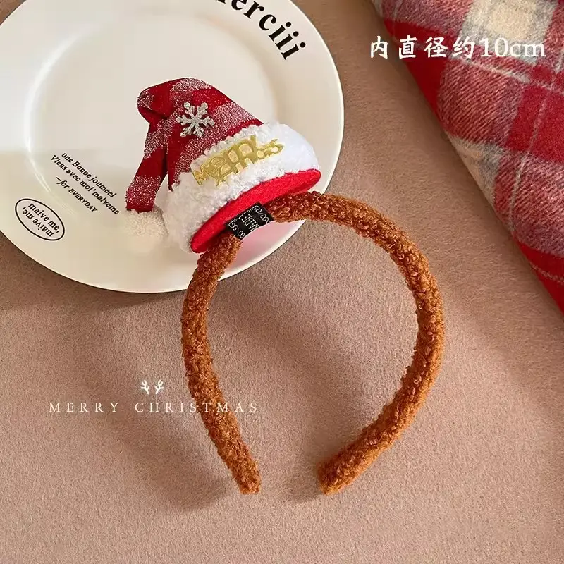 Christmas Bow Headbands for Women Red Green White - Image 19