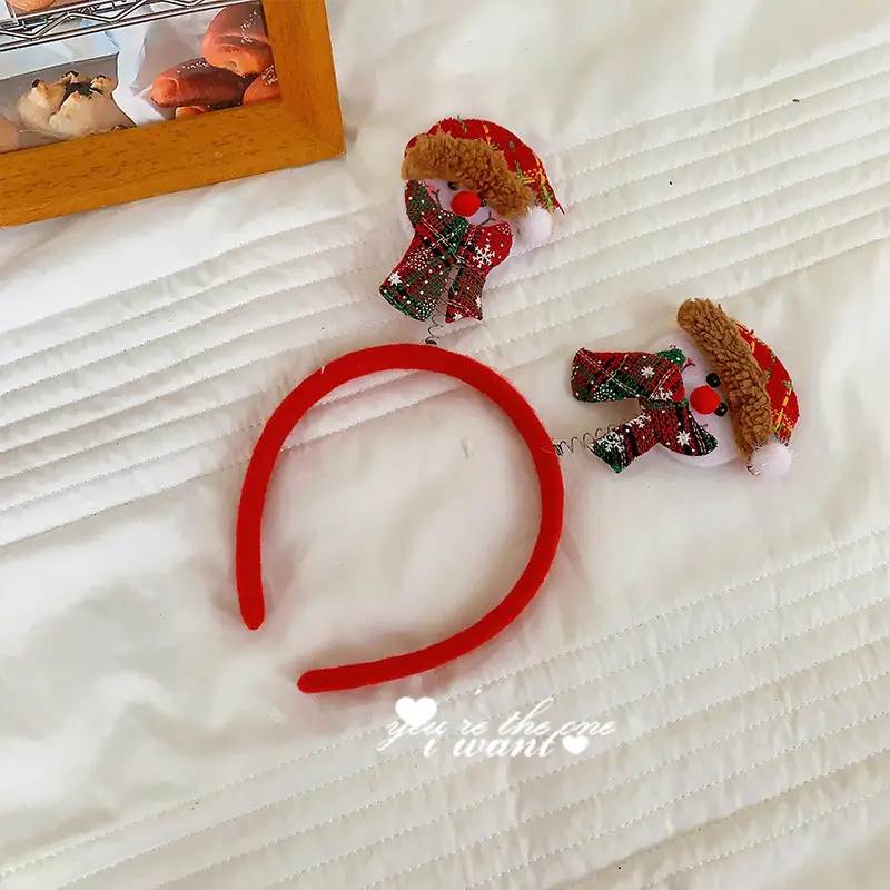 Christmas Bow Headbands for Women Red Green White - Image 30