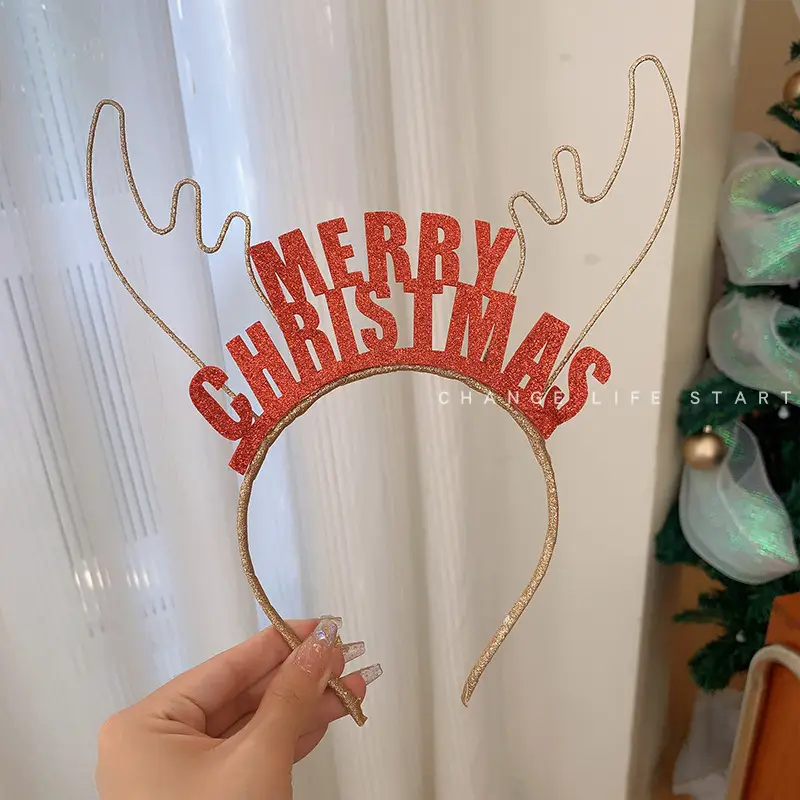 Christmas Bow Headbands for Women Red Green White - Image 9